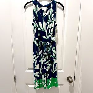 Eliza J Tie-Waist Floral Dress NWT